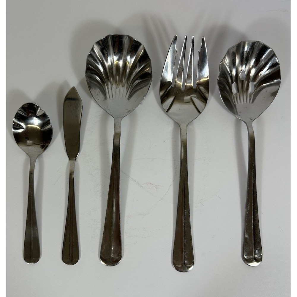 International‎ Stainless Flatware Gran Royal Hostess 5 Pc Serving Set